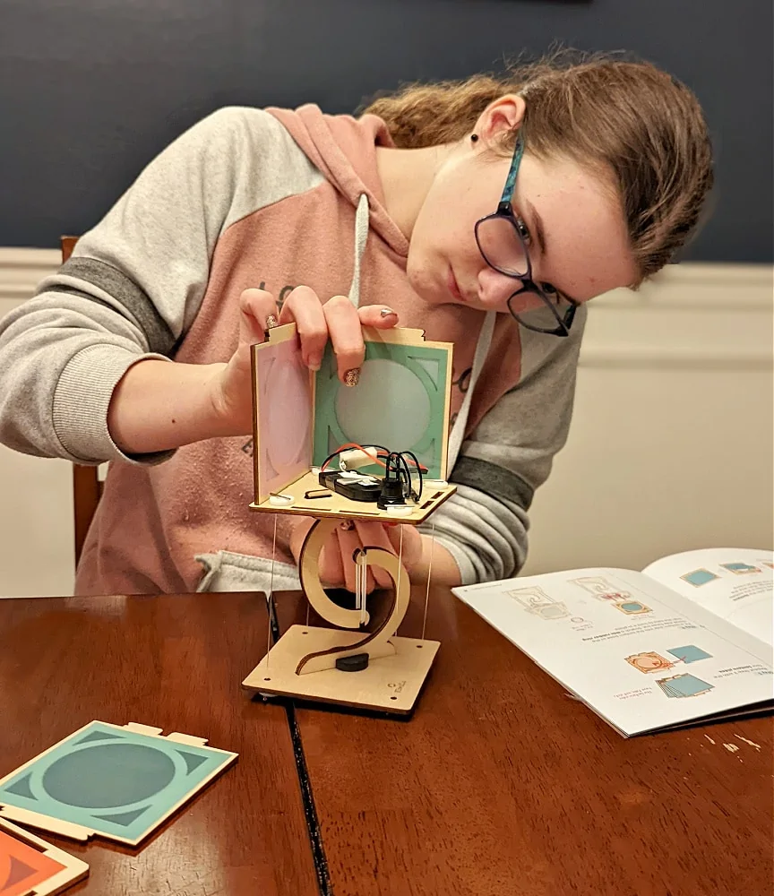 Assembling Kiwi Crate Levitating Lantern