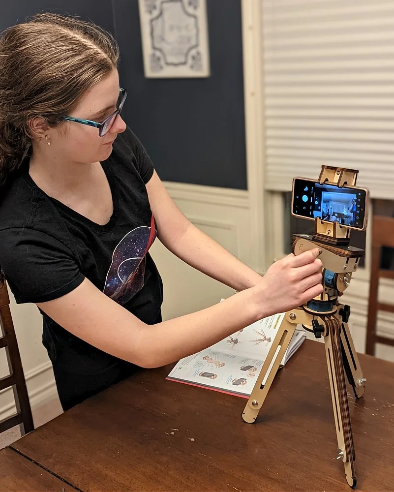 Finished Tabletop Tripod for Eureka Crate