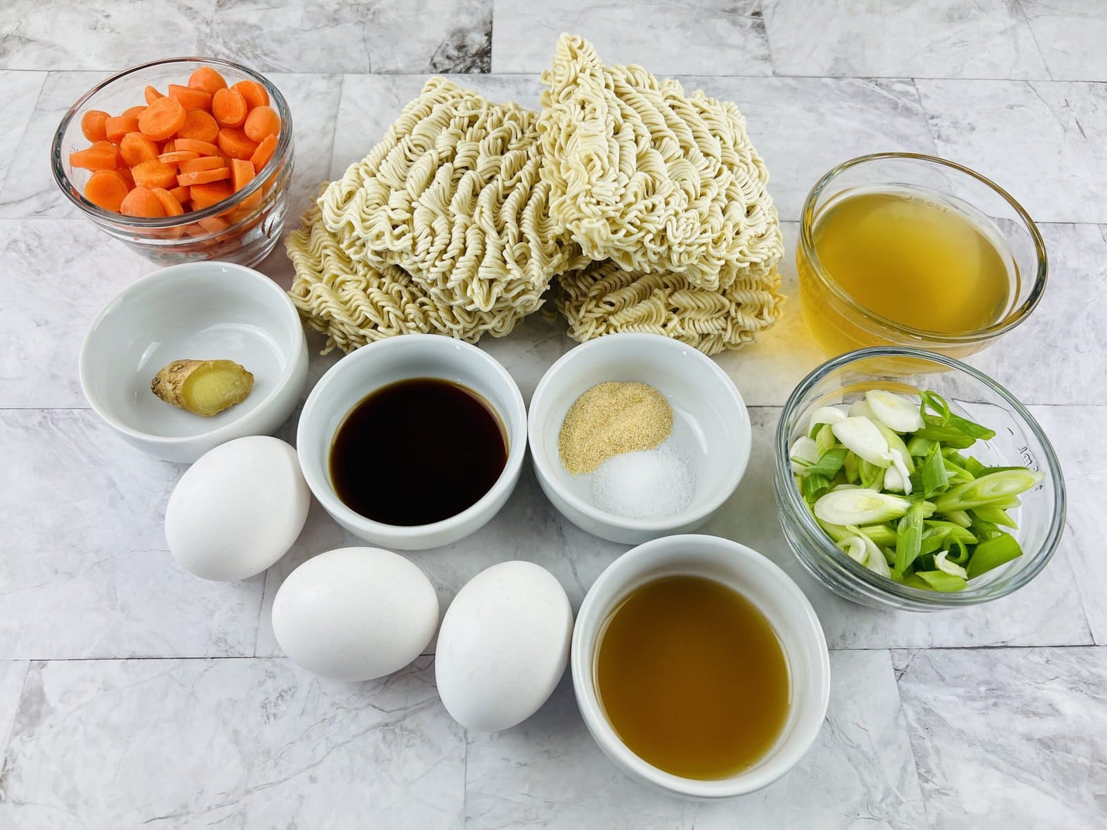 Egg Drop Ramen Soup Ingredients