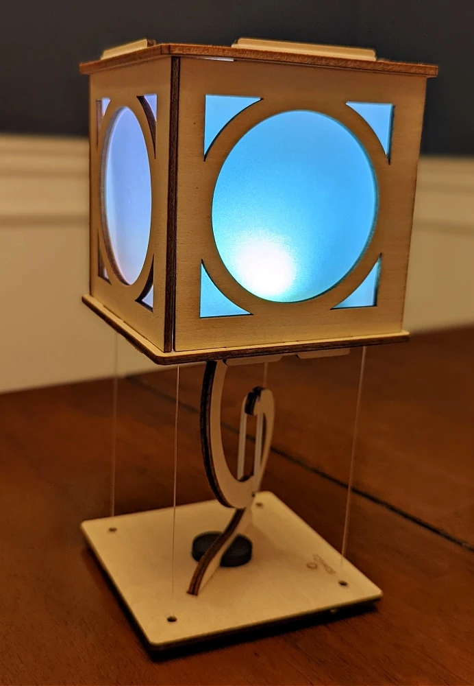 Kiwi Crate Levitating Lantern Finished Product