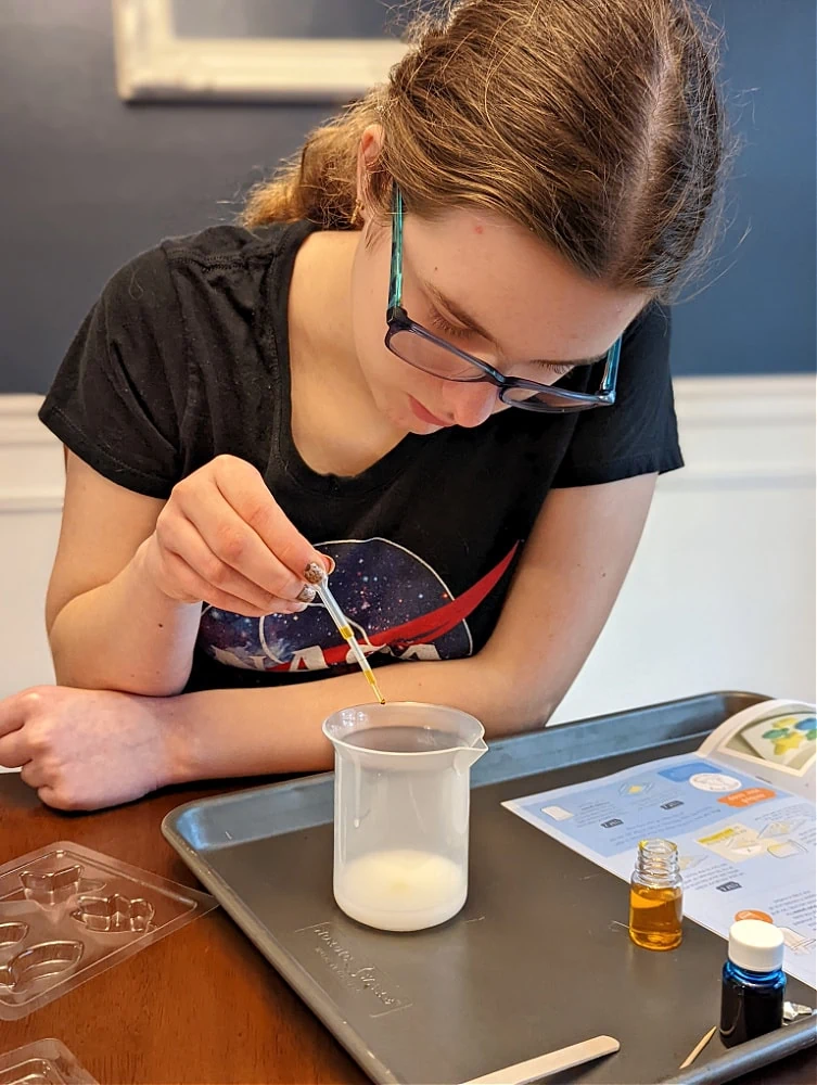 Making homemade soap with Doodle Crates