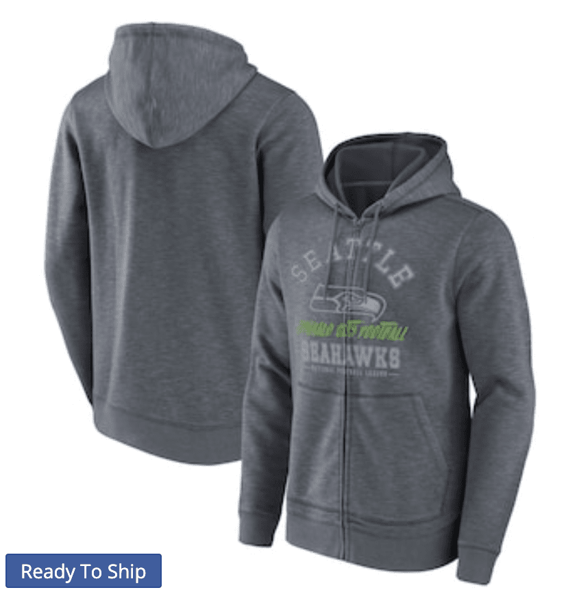 Seahawks zip up sweatshirt