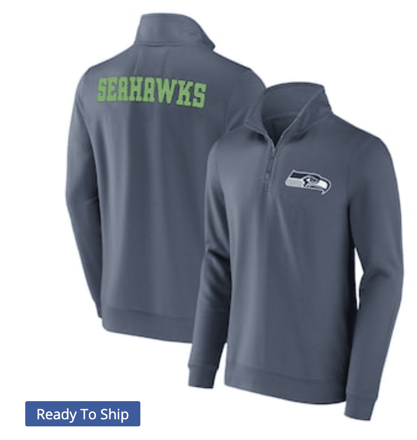 Seahawks quarter zip sweatshirt