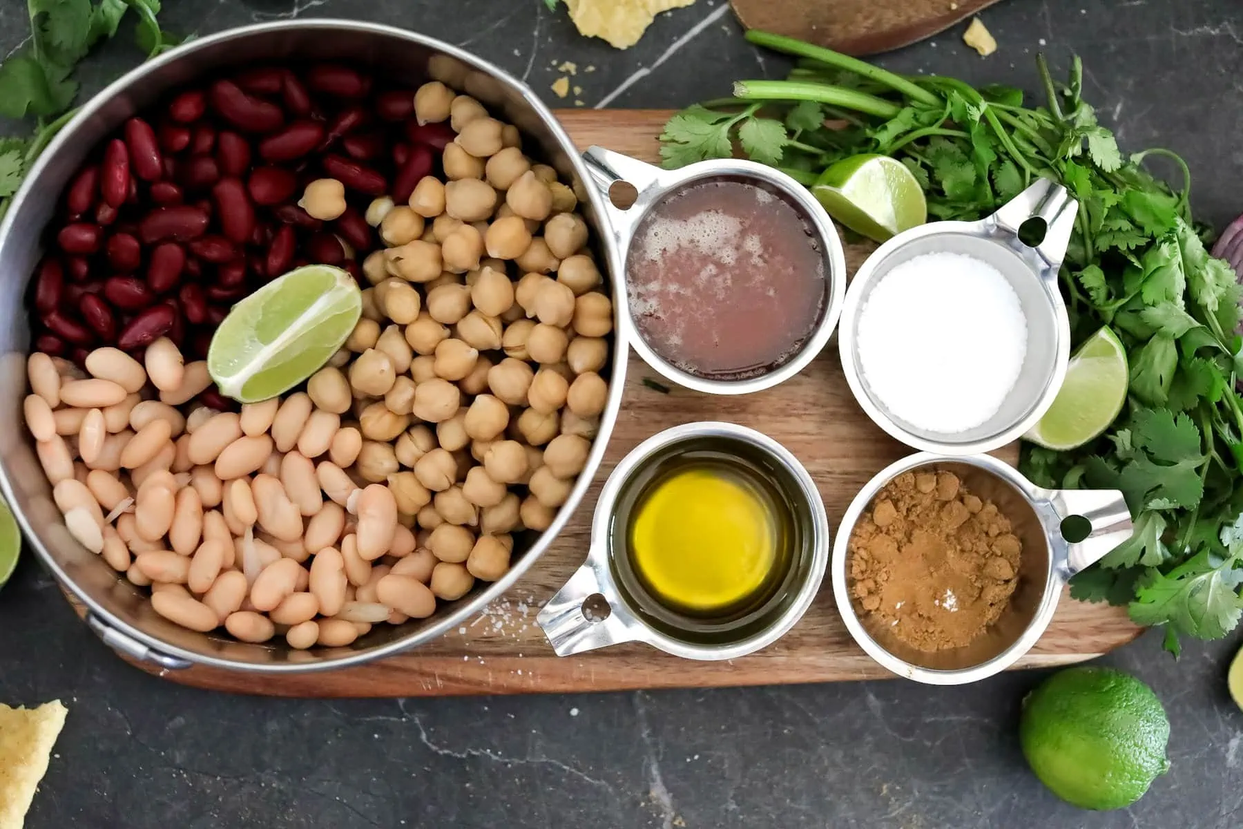 three bean salad ingredients