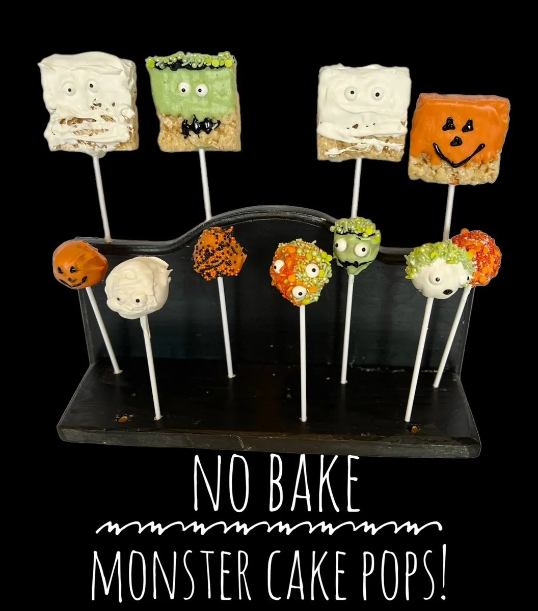 No Bake Cake Pops for Halloween