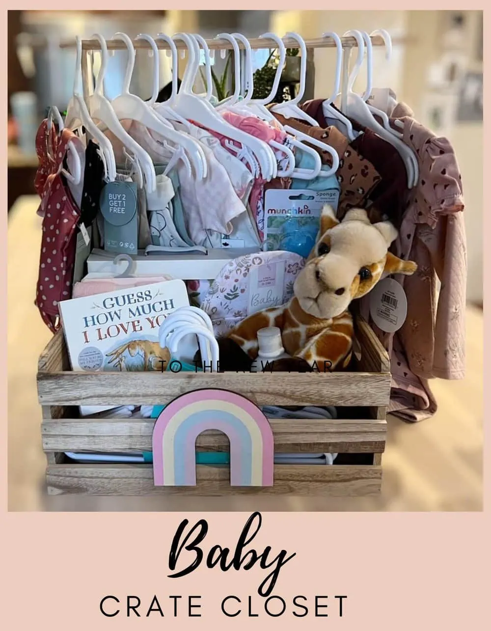 Make A Baby Crate Closet for Baby Shower Gift! - Thrifty NW Mom