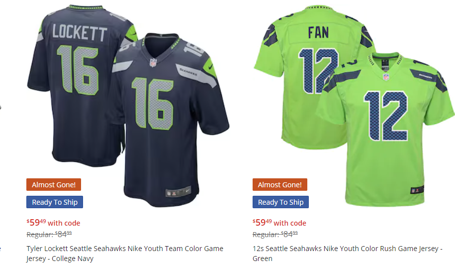 Seahawks sales jersey coupon