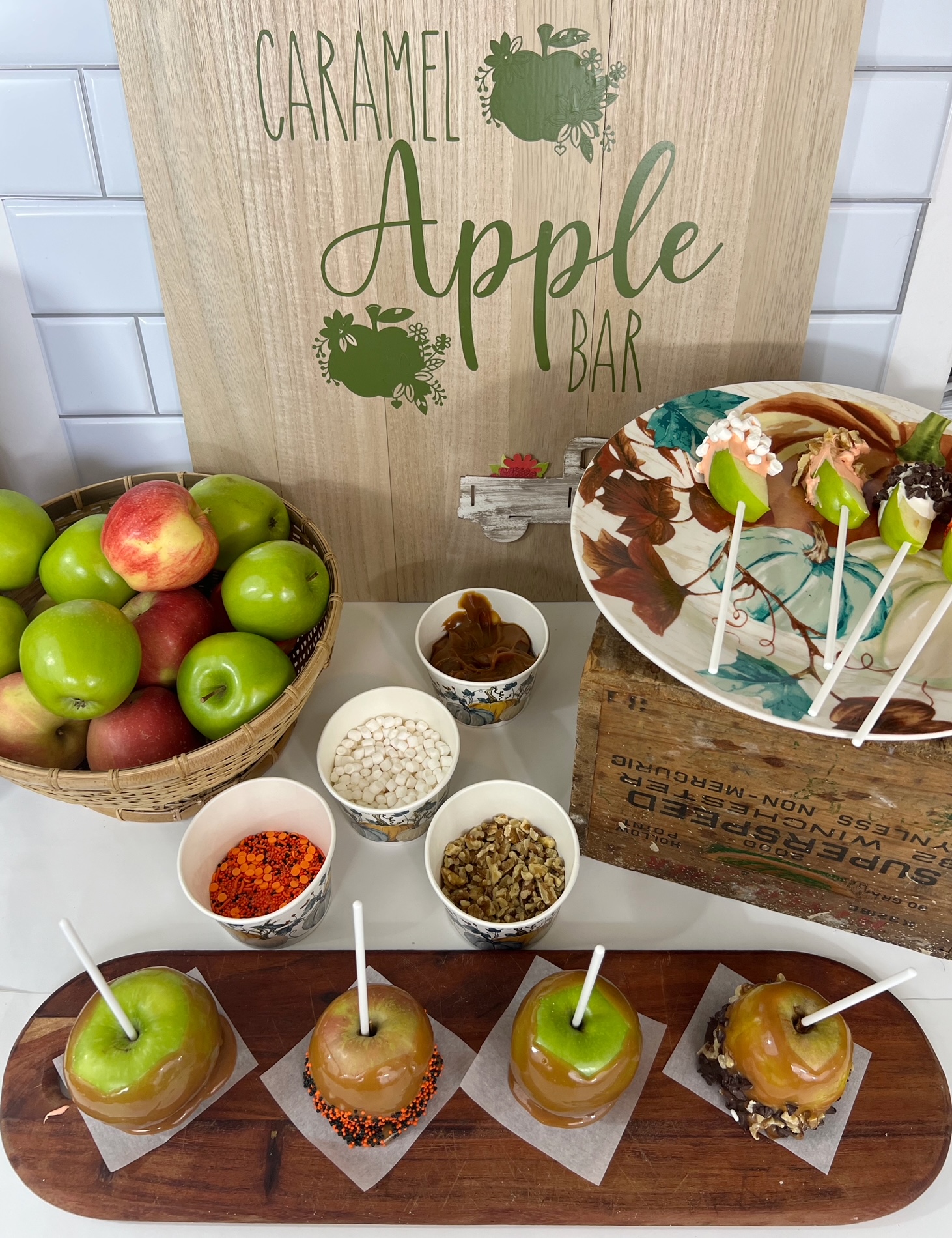 Caramel Apple Bar Ideas