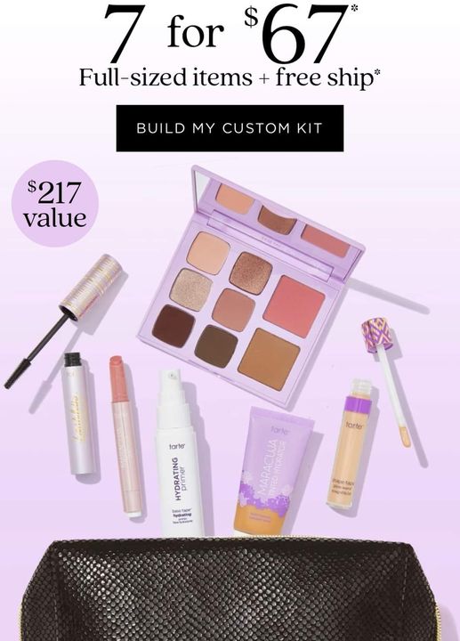 Tarte Build Your Own Kit 2023 – 7 for $67 Offer ($217+ Value)!