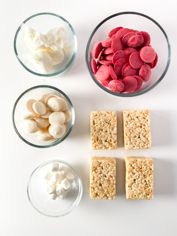 Ingredients for Christmas Rice Krispie Treats