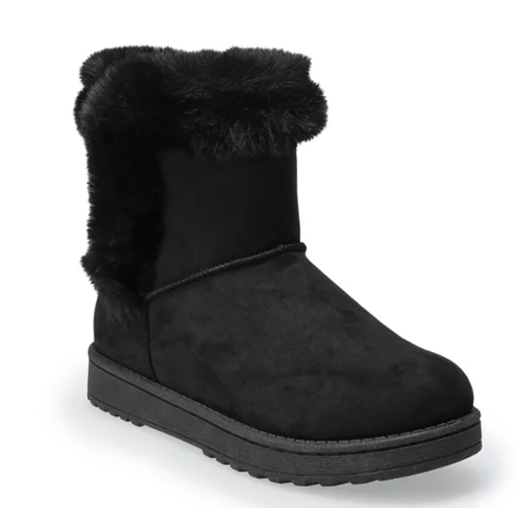 Kohls Womens Faux Fur boots