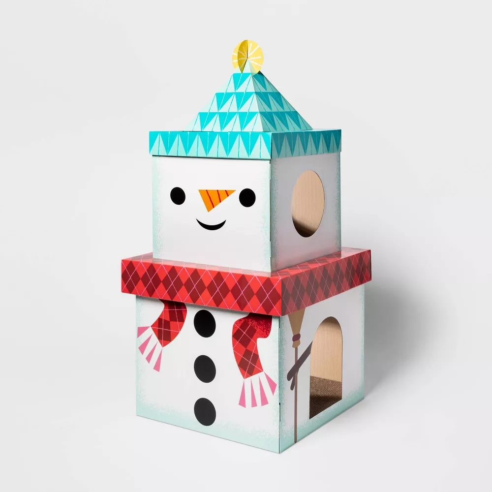 Snowman Cat Scratcher - XL - Wondershop™