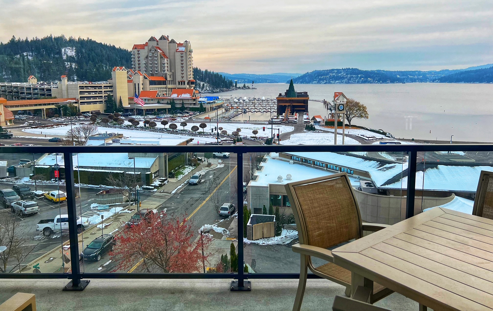 downtown Couer d'Alene view from One Lakeside