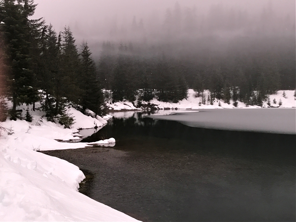 Gold Creek Pond in winter