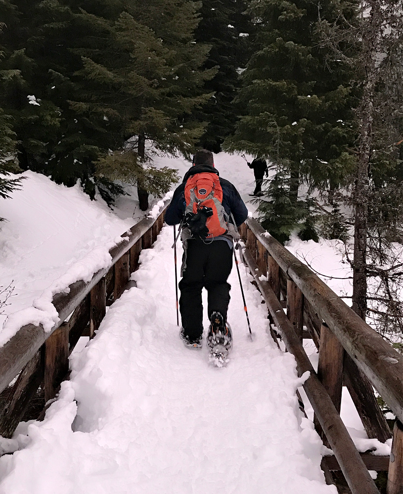 Snowshoeing at Gold Creek Pond