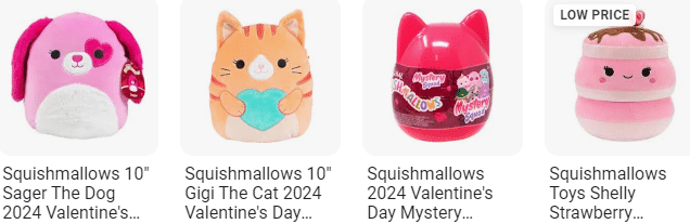 Squishmallows Valentines Day Squad 2024