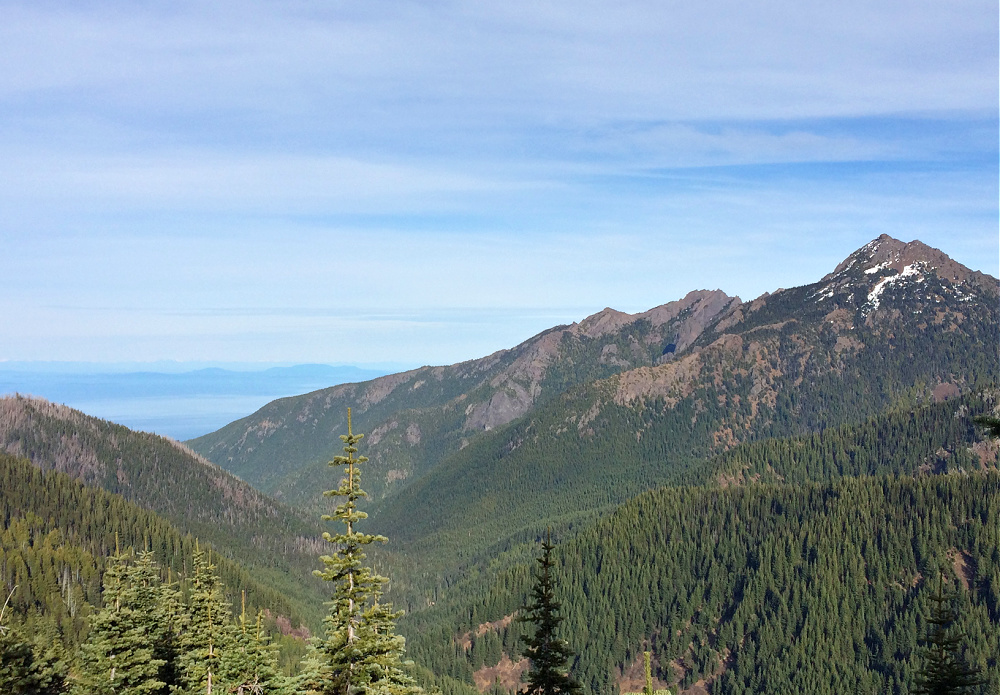 Views of Straits of Juan de Fuca from Hurricane Hill