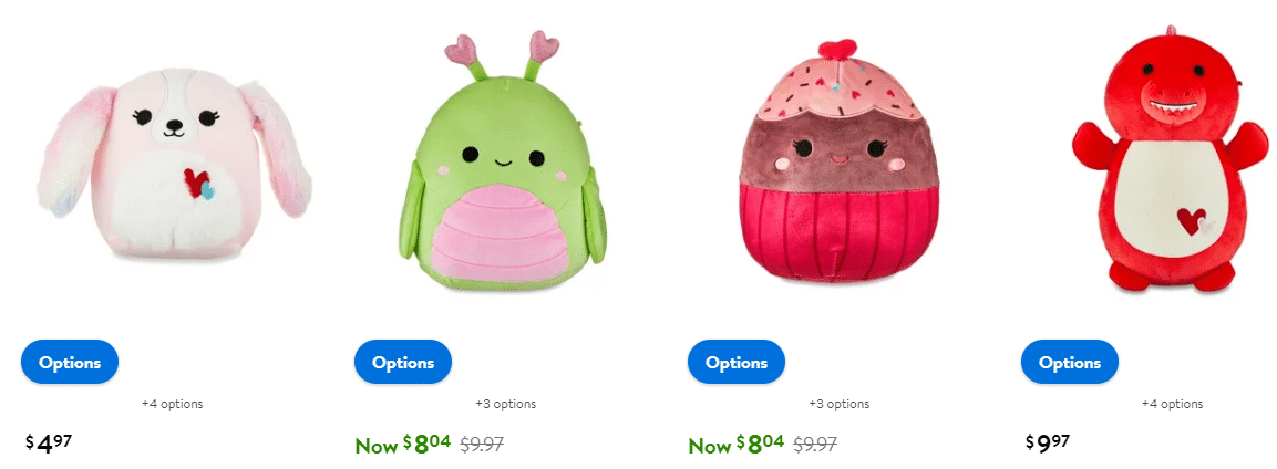 Walmart Valentines Squishmallows