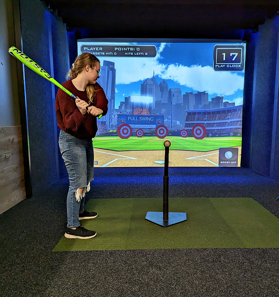 Baseball sports simulator game at Arena Sports Issaquah