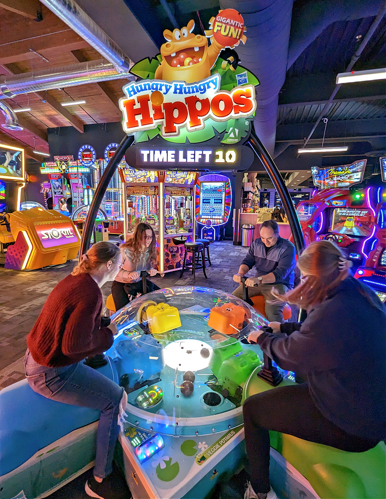 Hungry Hippos Game at Arena Sports Issaquah