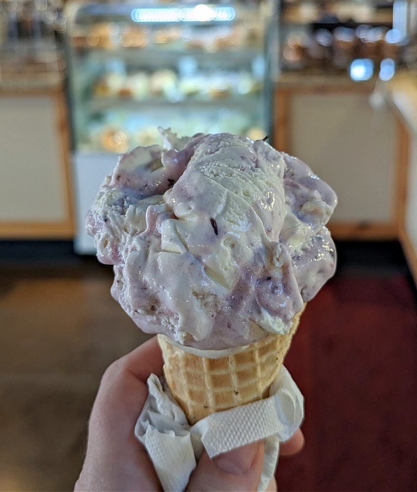 Ice cream at Winegars in Ellensburg WA