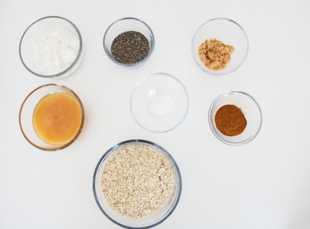 Ingredients for Granola Cups