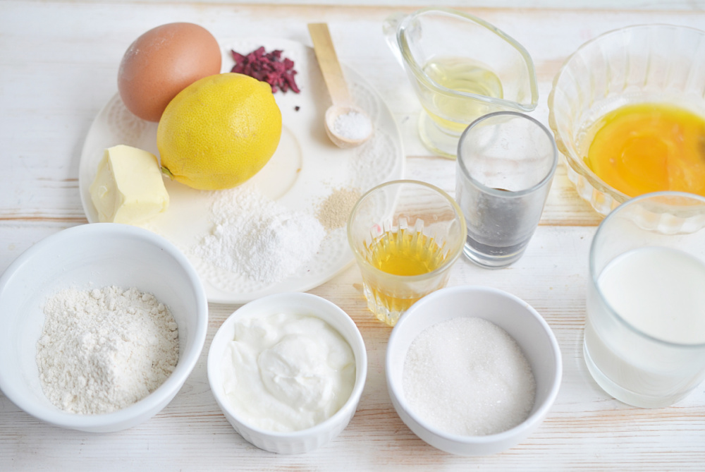 Ingredients for Raspberry Filled Donuts