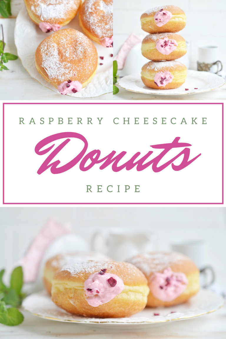 Raspberry Filled Donuts – Cheesecake Filling