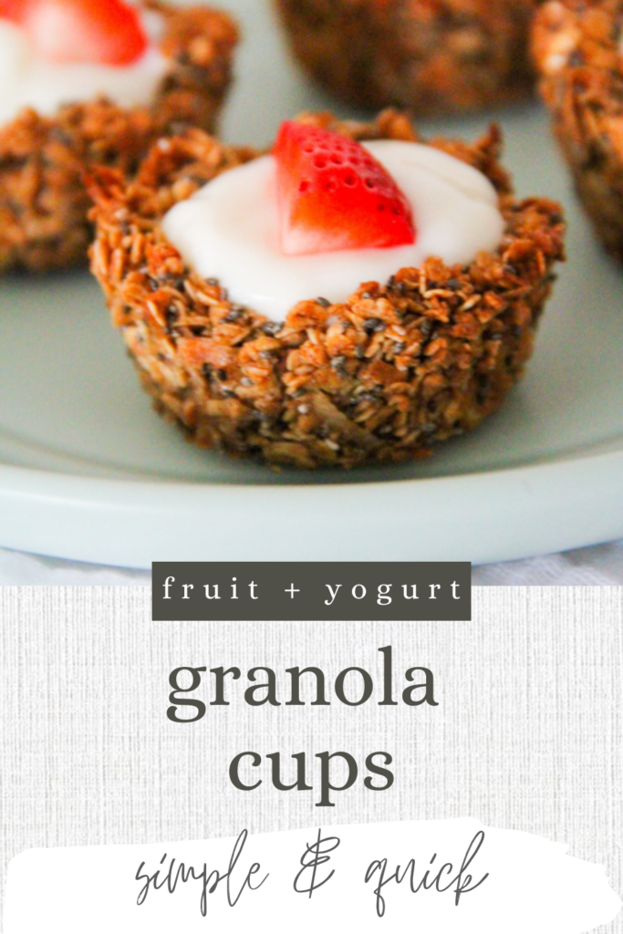 Fruit & Yogurt with Granola Cups