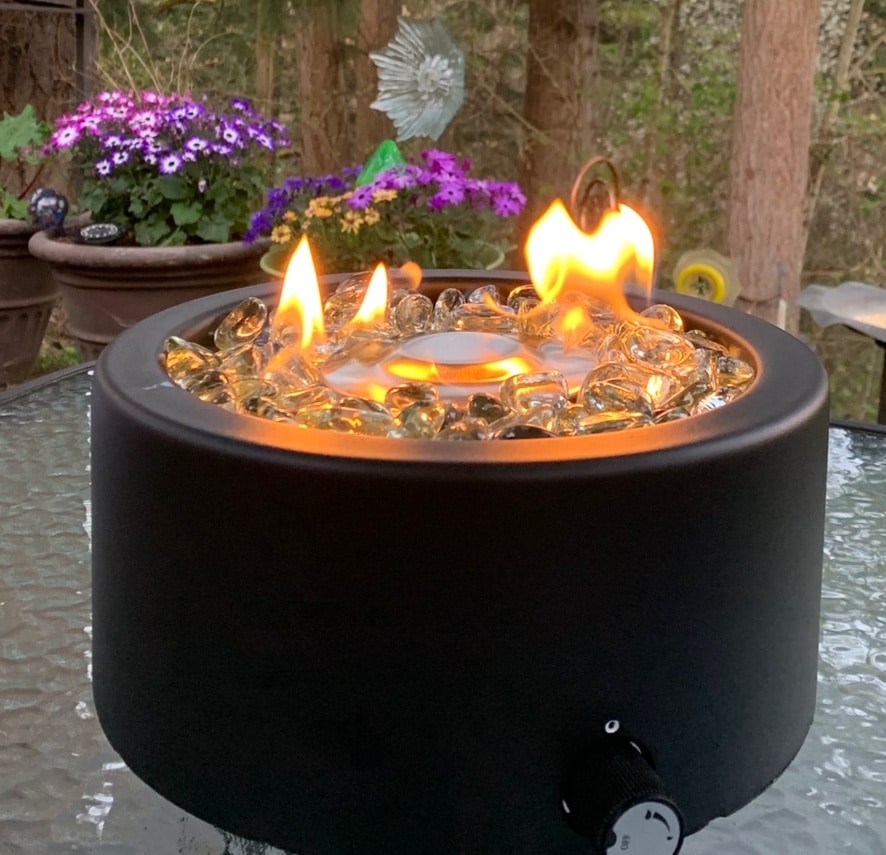 tabletop propane fire pit