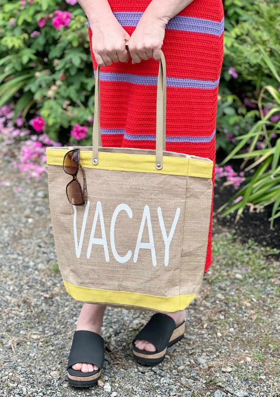 Canvas beach totes