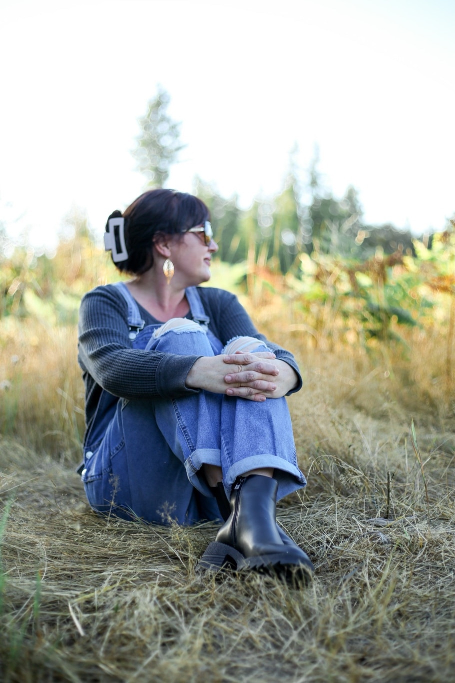 Overalls the perfect Summer to Fall Transition Outfit