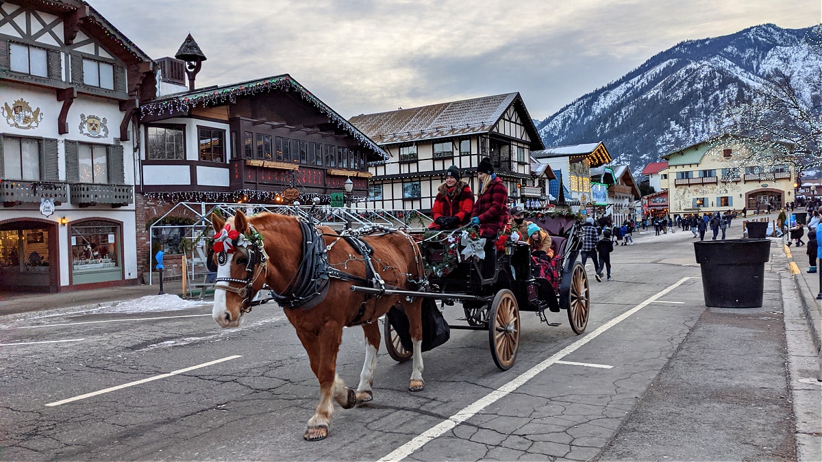 Leavenworth with Horse Drawn Carriage