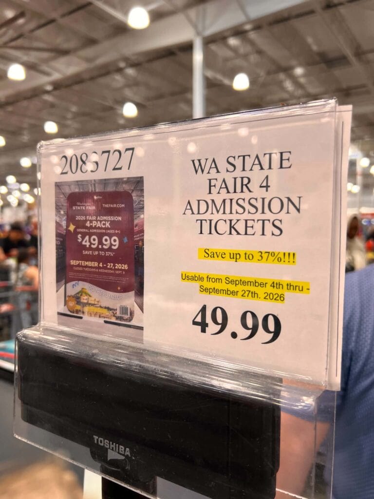 Costco Washington State Fair Tickets