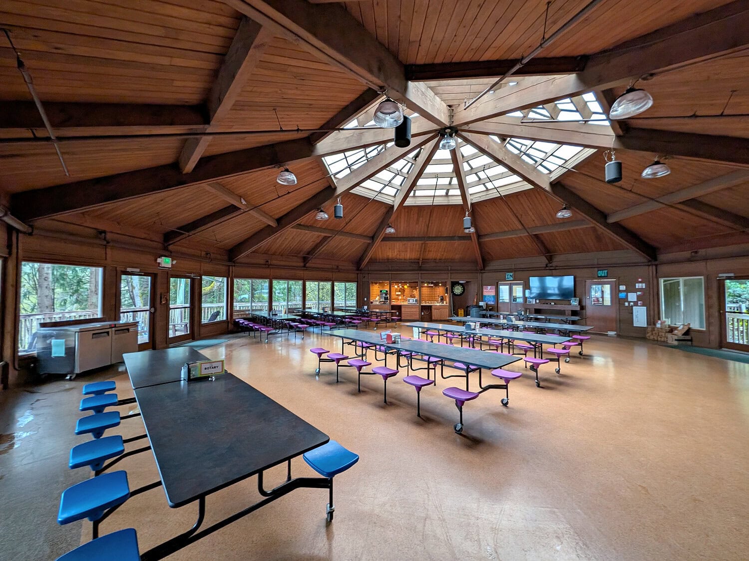 Inside Lodge at Camp Colman