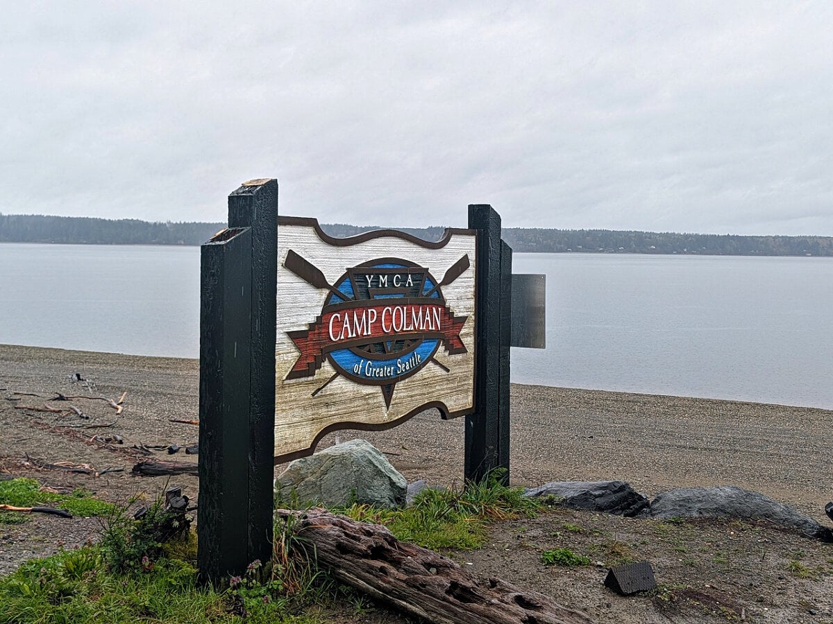 YMCA Camp Colman Sign